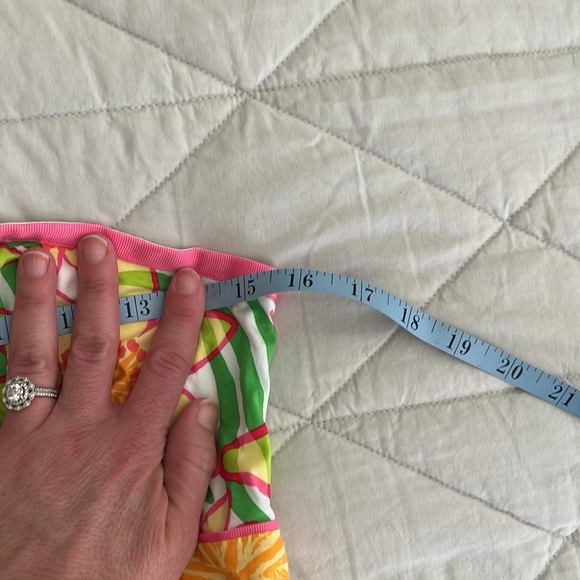 Lilly Pulitzer Spring Lillies Top size 6 lined removable straps y2k - Picture 14 of 16